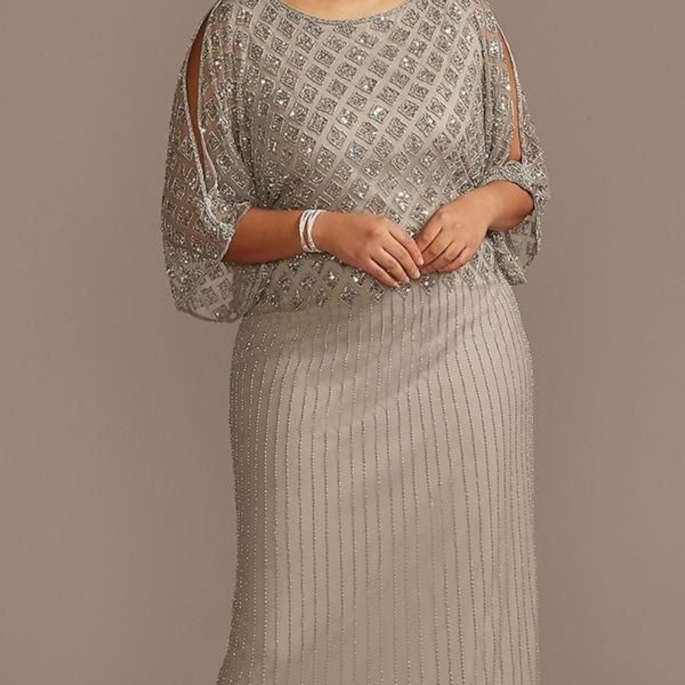Champagne mother of the bride dress